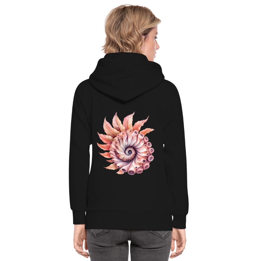 Fedriger Tentakel Nautilus - Goldener Schnitt - Unisex Schalkragen Hoodie - Schwarz