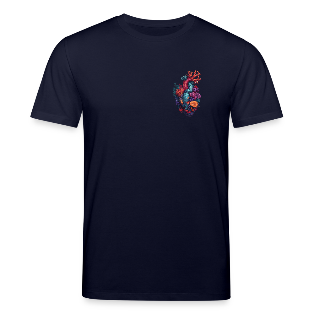 Ocean Heart Brusttaschenformat - Stanley/Stella Unisex Bio-T-Shirt CREATOR - Navy