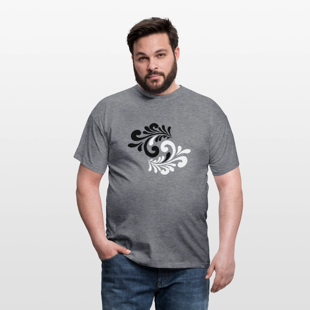 Hessisch Balance - Yin und Yang - Männer Shirt - Graphit meliert