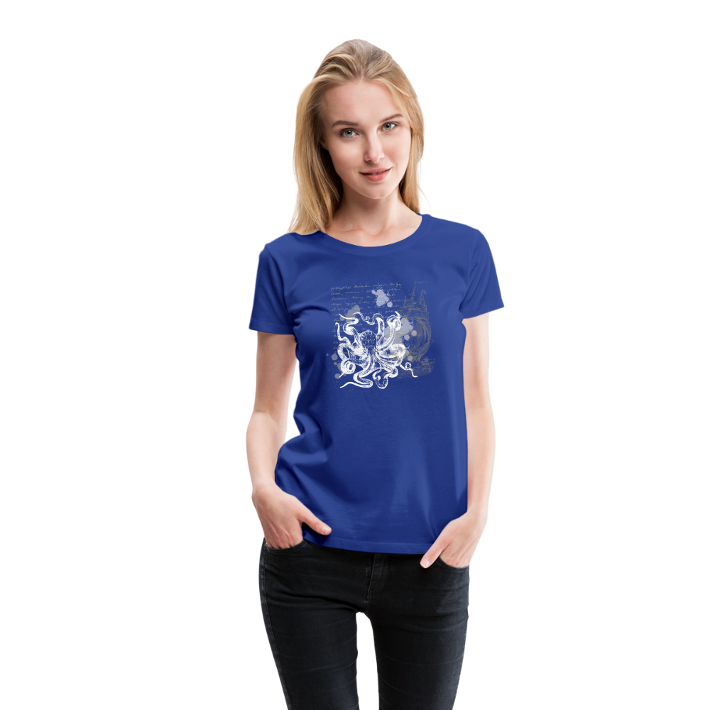 Vintage Steampunk Oktopus Motiv - Frauen Premium T-Shirts - Königsblau