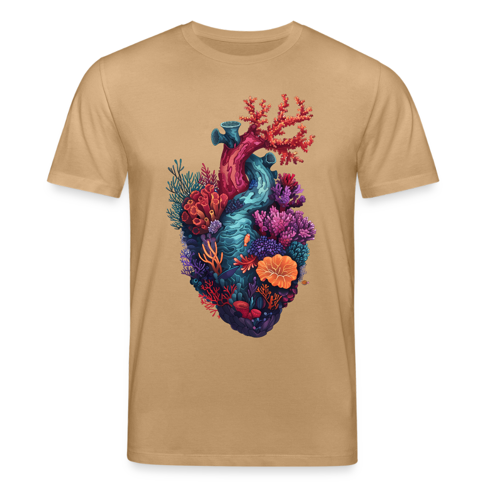 Ocean Heart - Stanley/Stella Unisex Bio-T-Shirt CREATOR - Karamell