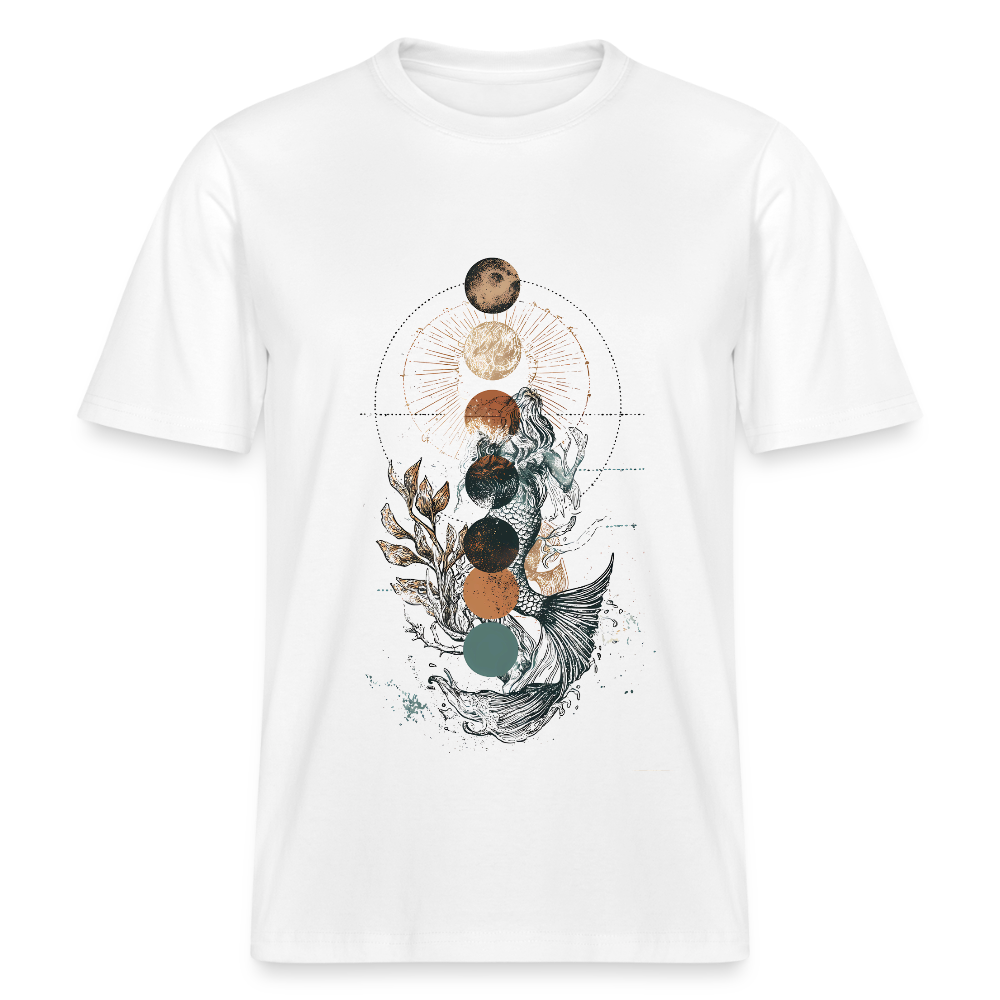 Mystic Mermaid – Mondphasen - Stanley/Stella Relaxed Fit Unisex Bio-T-Shirt Sparker - Weiß