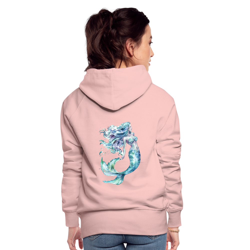 Meerjungfrau als Aquarelle - Frauen Premium Hoodie - Kristallrosa
