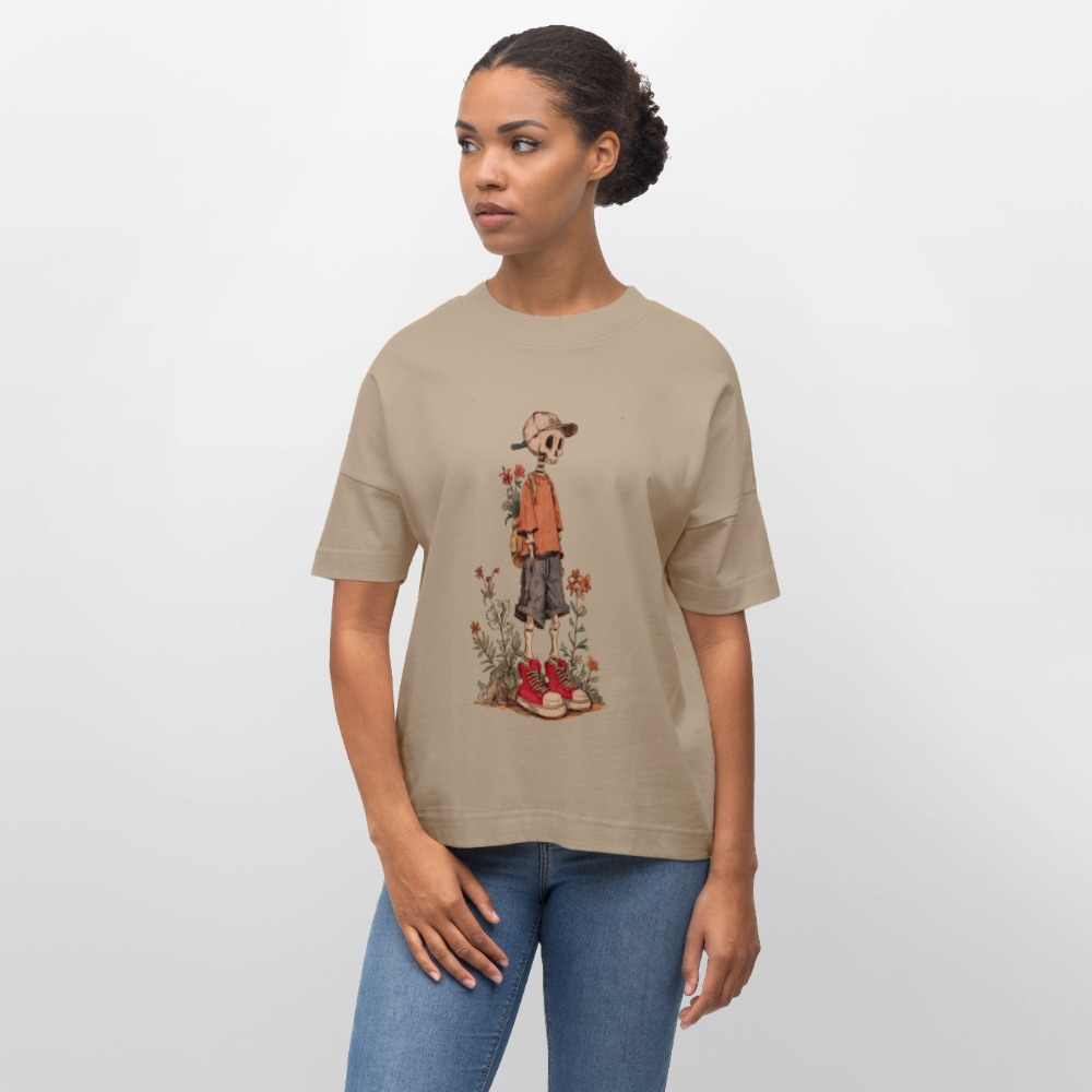 Skeleton Boy - Stanley/Stella Oversized Unisex Bio T-Shirt Blaster - Steingrau