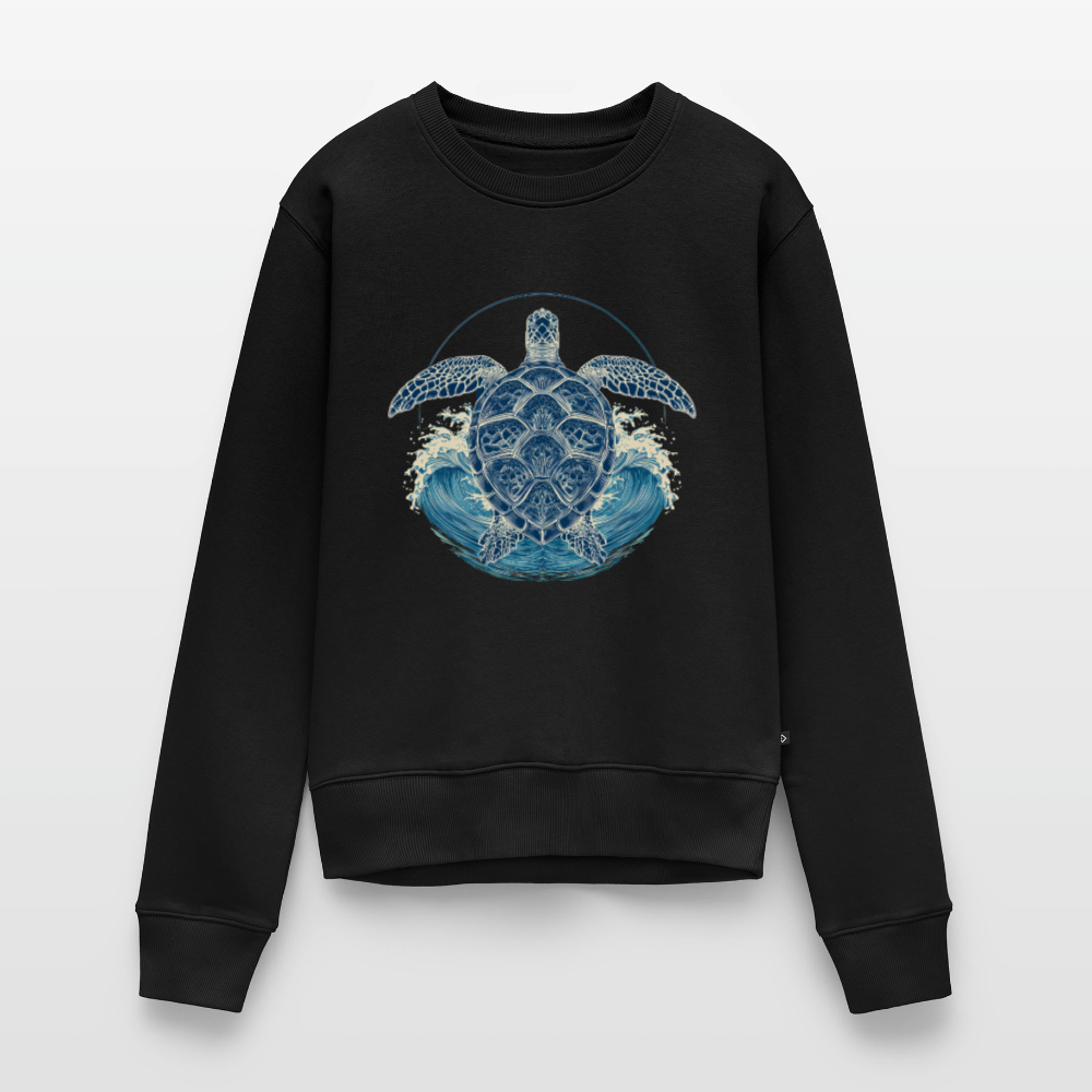 Ocean Spirit – Meeresschildkröte - Frauen Premium Pullover - Schwarz