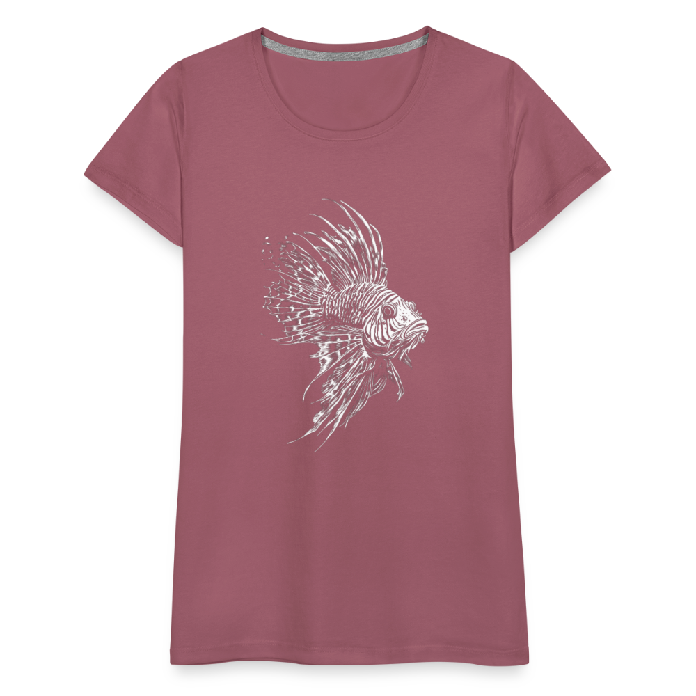 Rotfeuerfisch - Monochrom - Frauen Premium T-Shirt - Malve