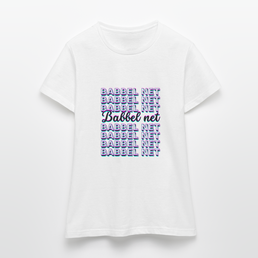 Babbel net - Hessisch Mundart - Frauen T-Shirt - Weiß