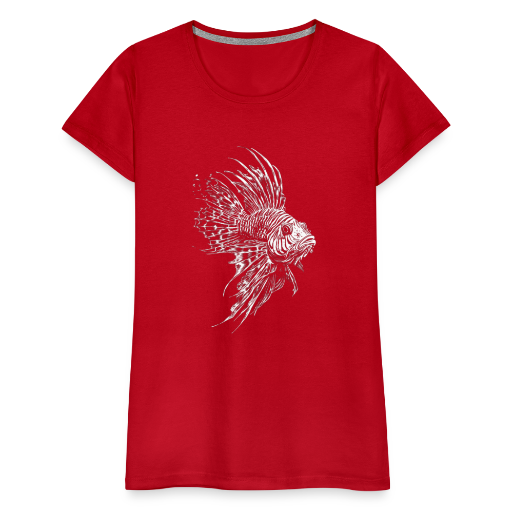 Rotfeuerfisch - Monochrom - Frauen Premium T-Shirt - Rot