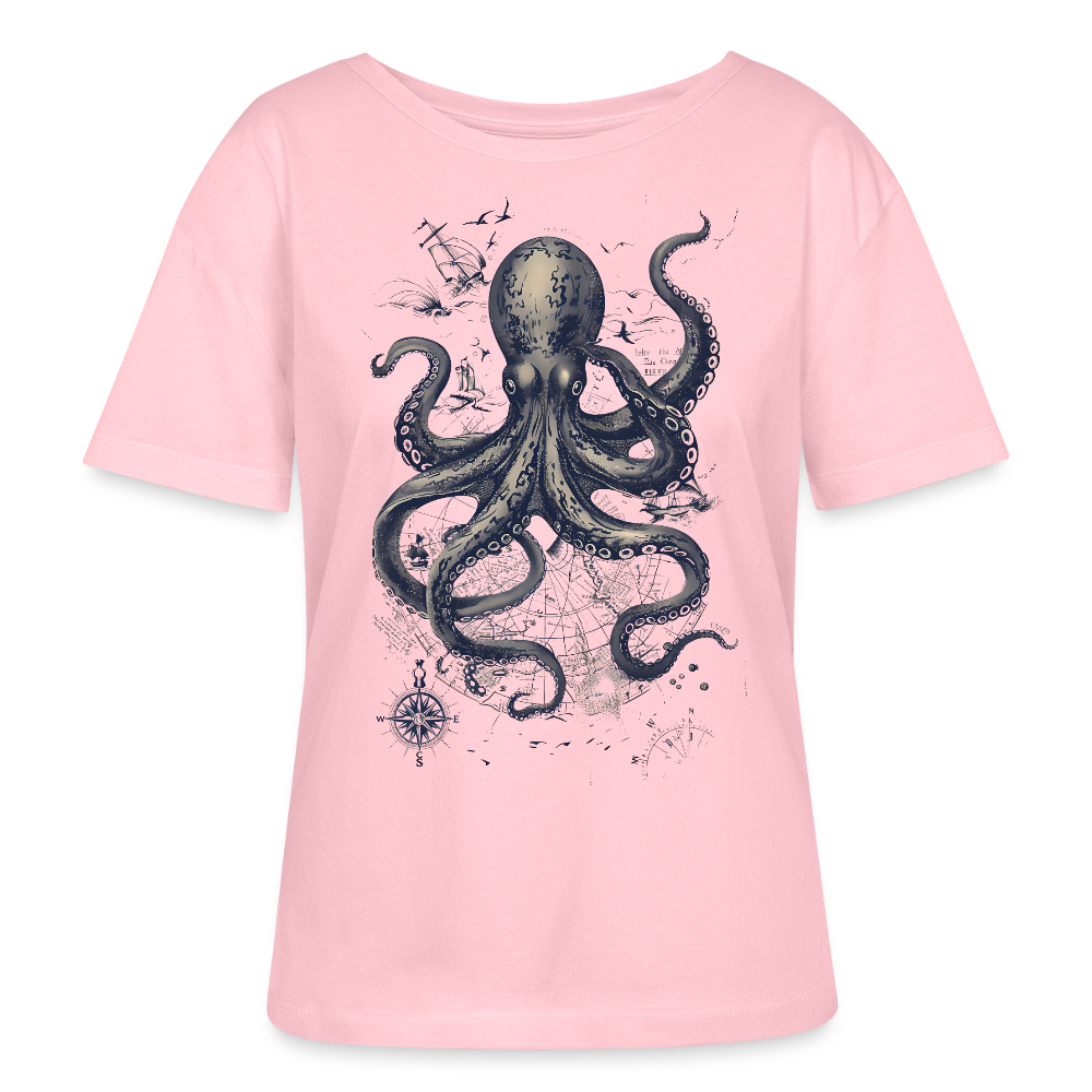 Steampunk Oktopus - Stanley/Stella Relaxed Rundhals Frauen Bio-T-Shirt SERENA - Hellrosa