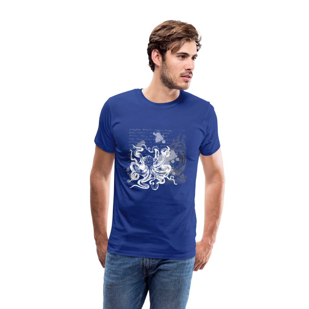 Vintage Steampunk Oktopus Motiv - Männer Premium T-Shirts - Königsblau