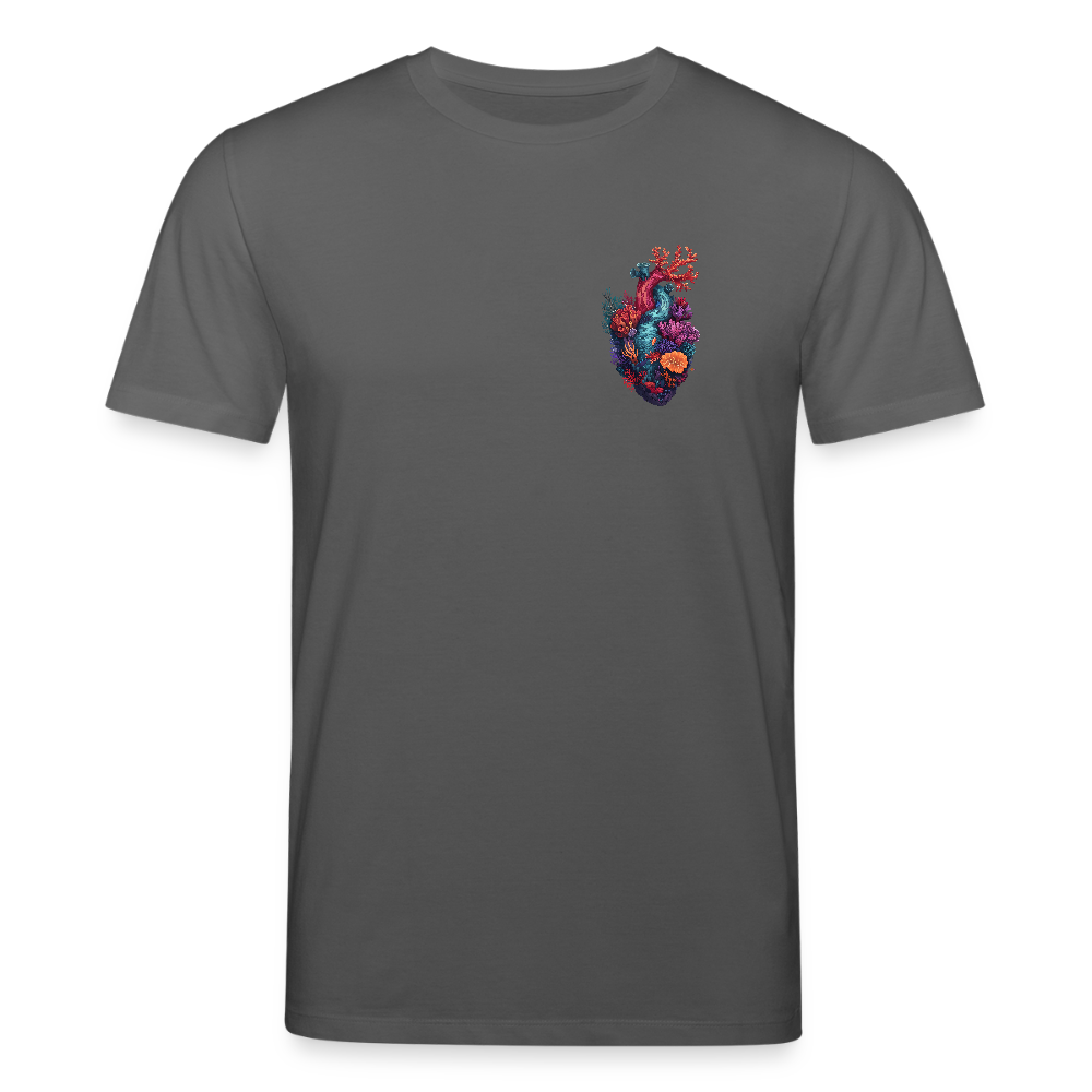 Ocean Heart Brusttaschenformat - Stanley/Stella Unisex Bio-T-Shirt CREATOR - Anthrazit