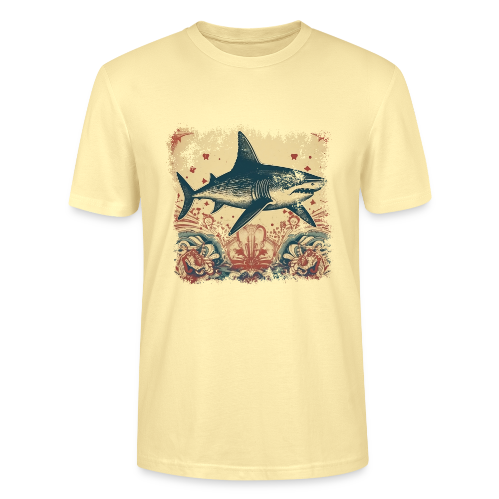 Cooler Retro Hai mit 50er Jahre Mustern - Stanley/Stella Unisex T-Shirt - Creme