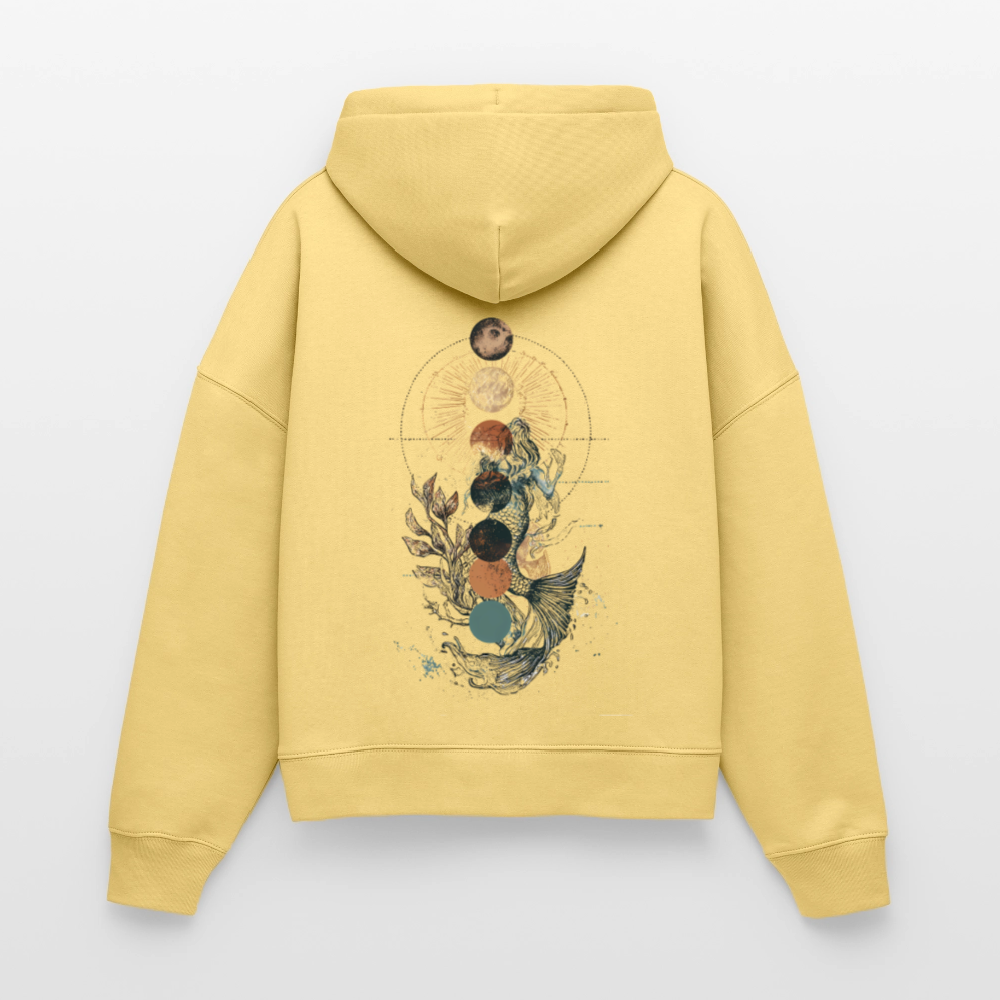 Mystic Mermaid – Mondphasen - Stanley/Stella Boxy Frauen Bio Hoodie Nora - Hellgelb
