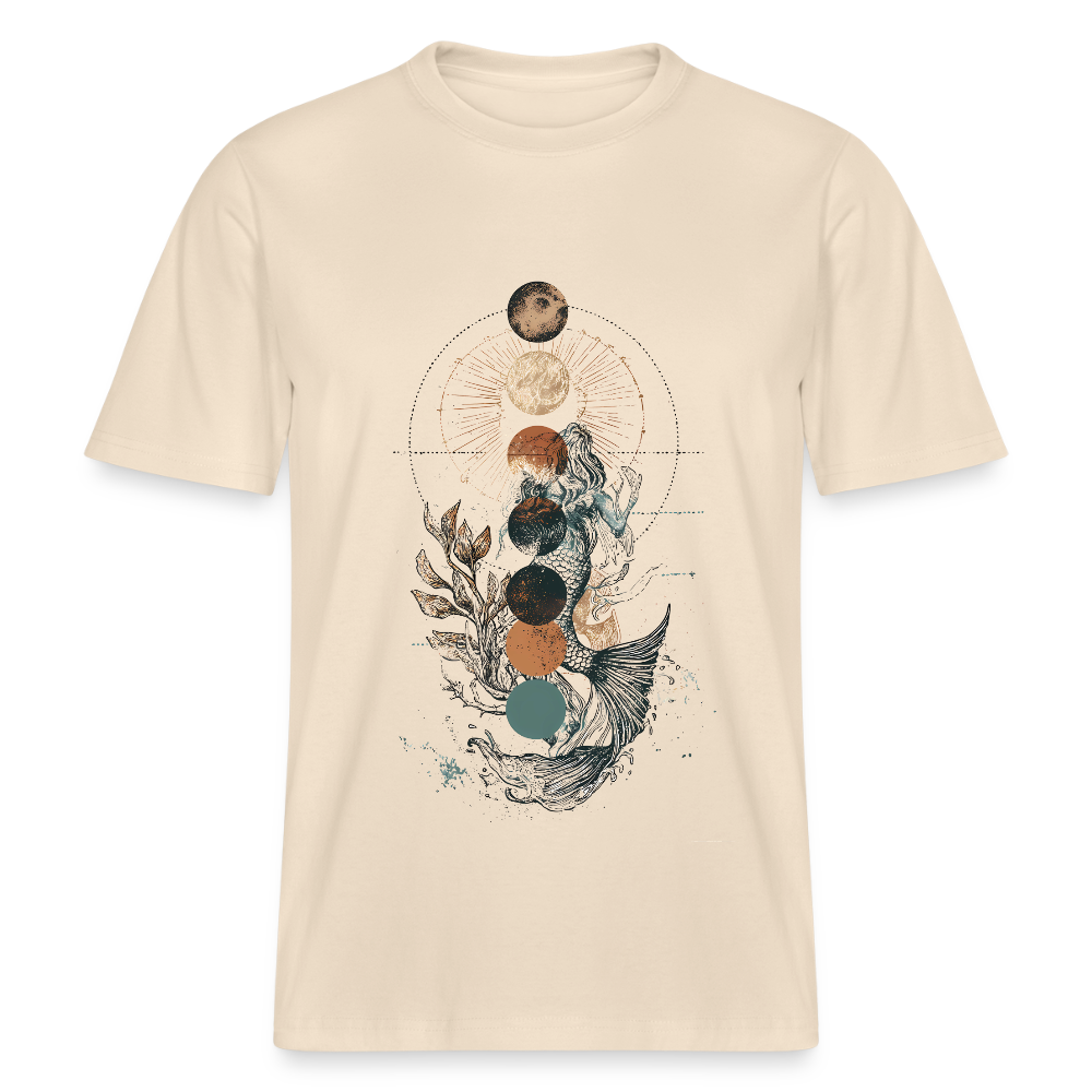 Mystic Mermaid – Mondphasen - Stanley/Stella Relaxed Fit Unisex Bio-T-Shirt Sparker - Weißgrau