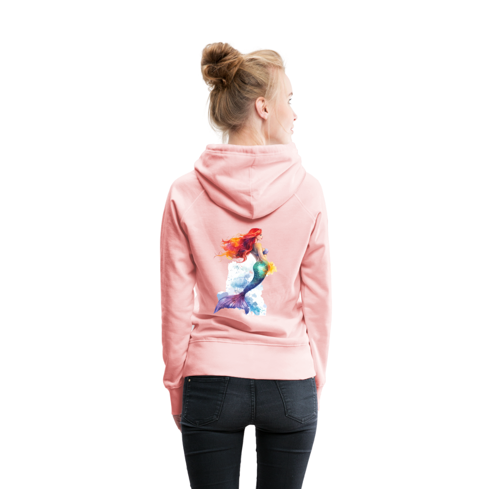 Meerjungfrau als Aquarelle - Frauen Premium Hoodie - Kristallrosa
