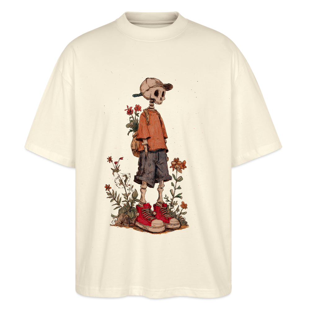 Skeleton Boy - Stanley/Stella Oversized Unisex Bio T-Shirt Blaster - Weißgrau