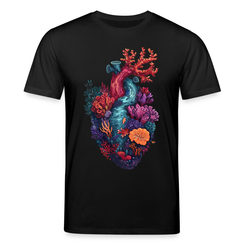 Ocean Heart - Stanley/Stella Unisex Bio-T-Shirt CREATOR - Schwarz