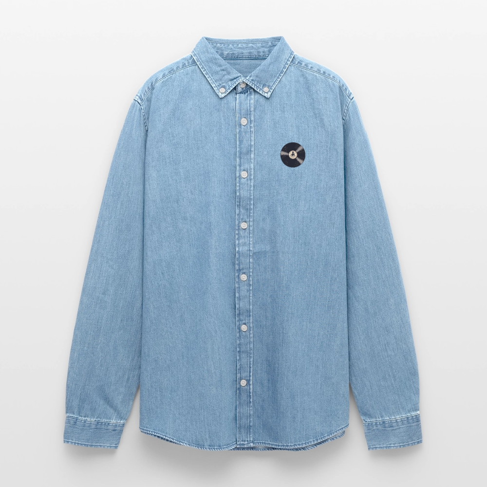 Vinyl Octopus – Denim Edition - Stanley/Stella Denim Hemd - verwaschenes Hellblau