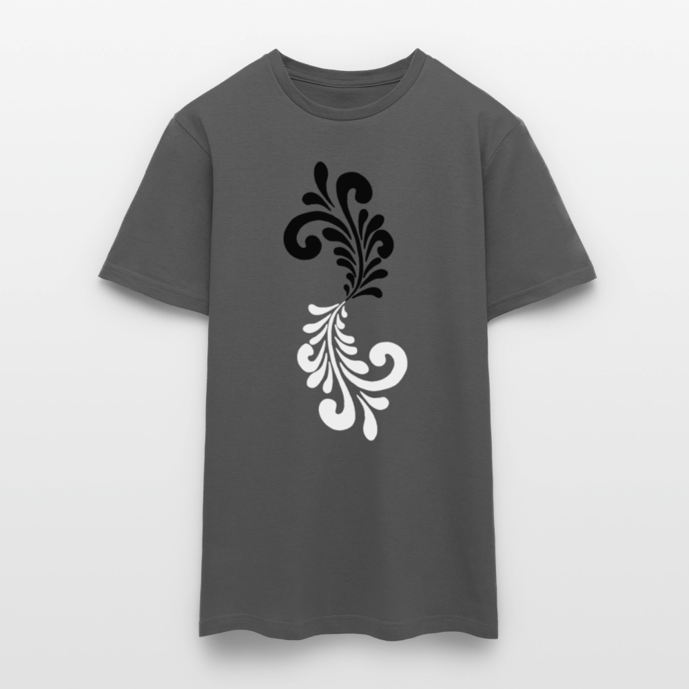 Bembel Ornamente schwarz/weiß - Männer Shirt - Anthrazit