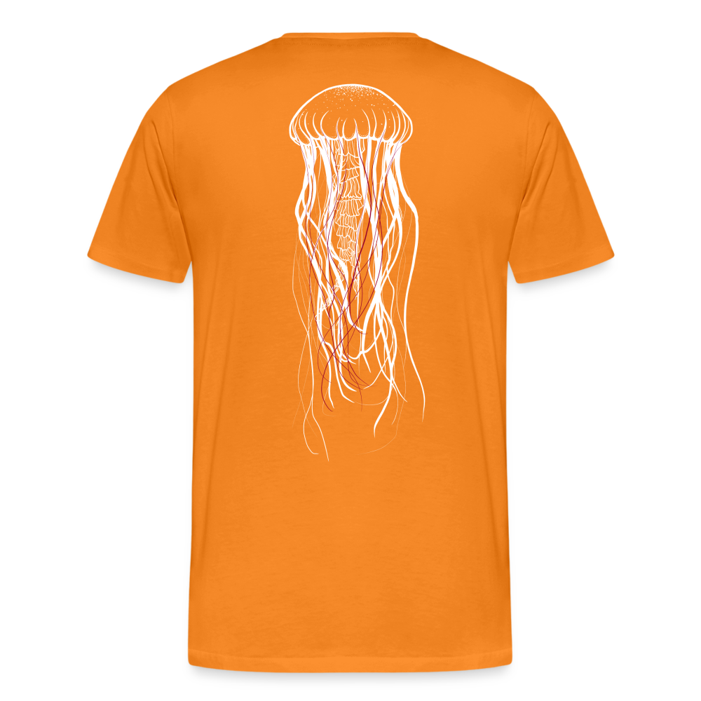 Qualle mit roten Fäden - Männer Premium T-Shirt - Orange