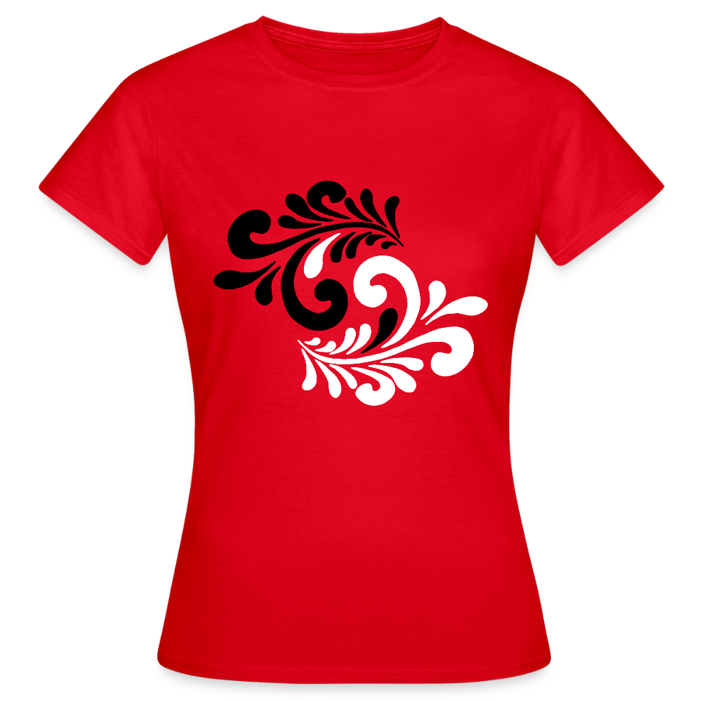 Hessisch Balance - Yin und Yang - Frauen T-Shirt - Rot