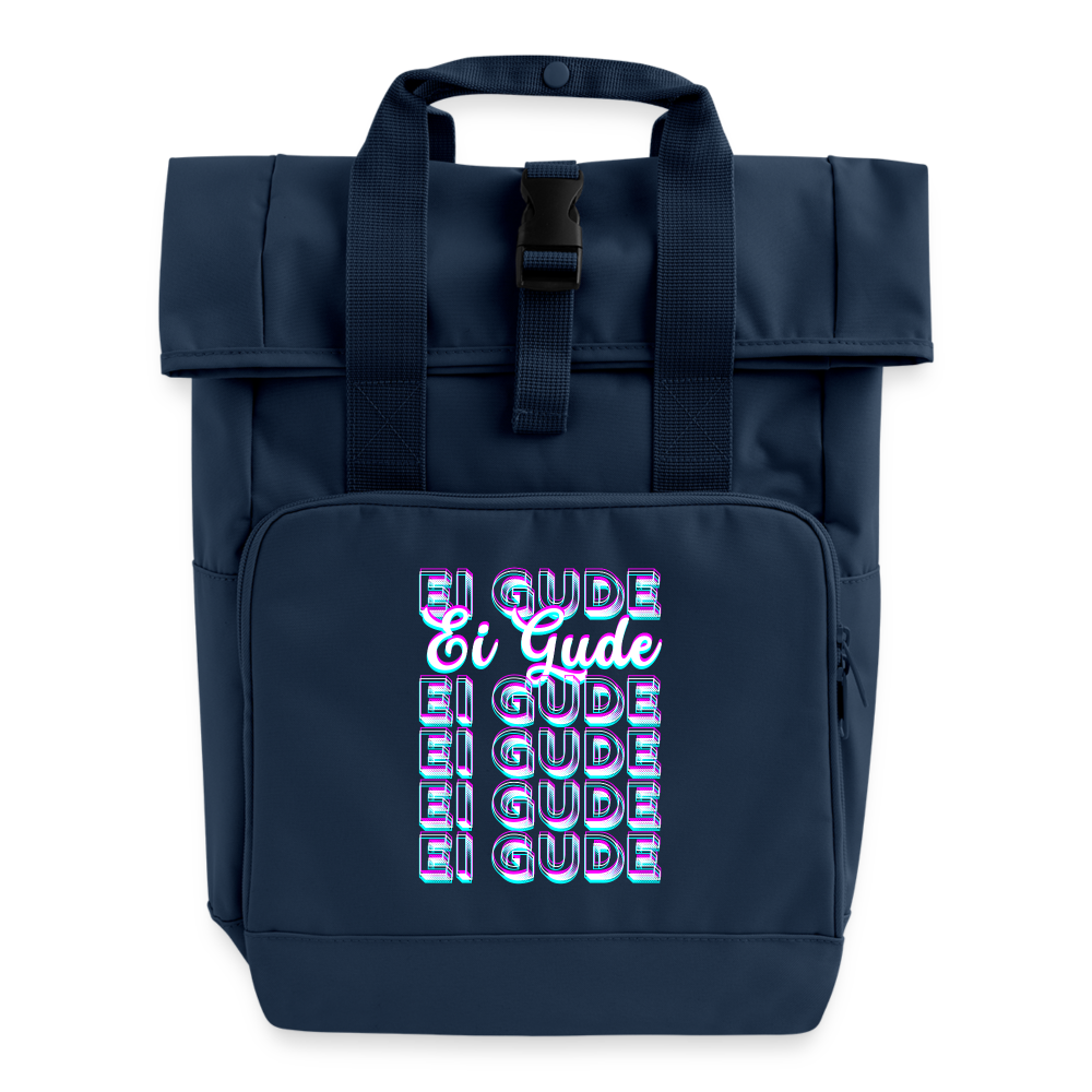 Ei Gude - Hessisch Mundart - Rollrucksack - Navy