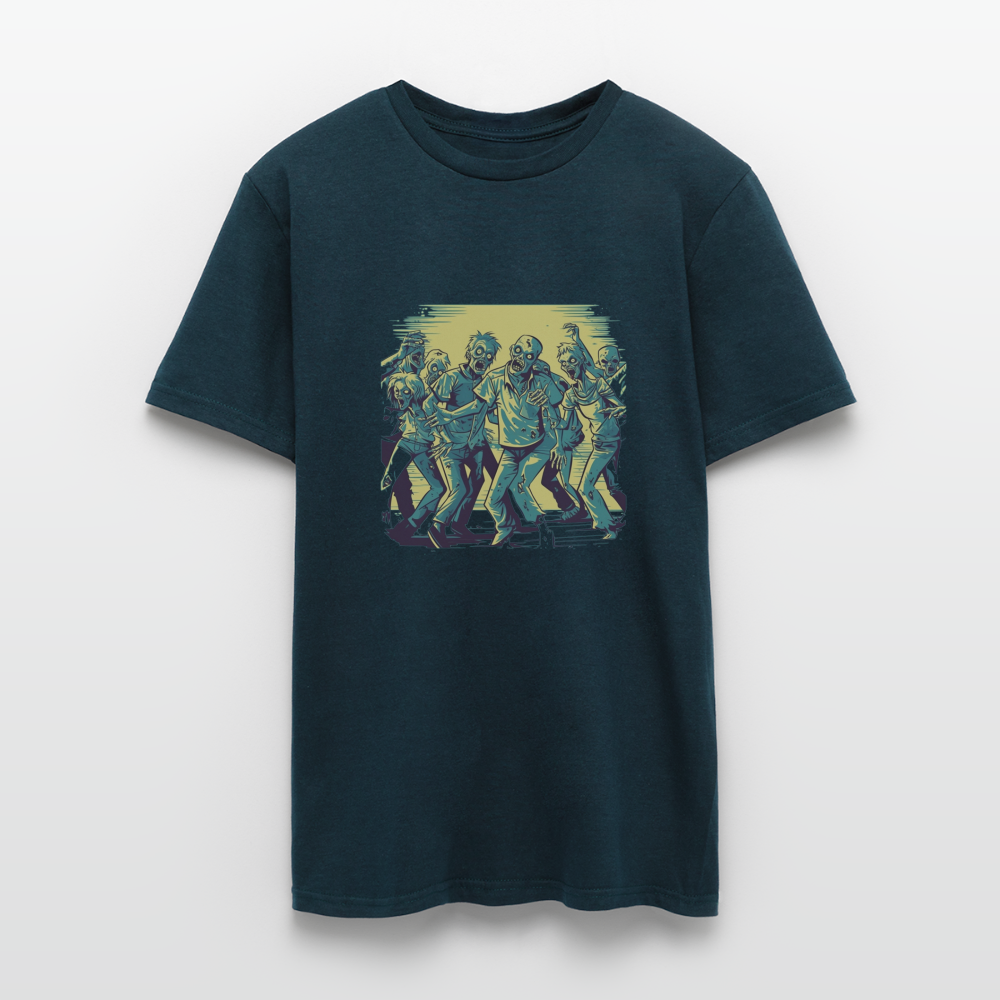 Tanzende Zombies - Gruseliges Zombie Motiv - Männer T-Shirt - Navy