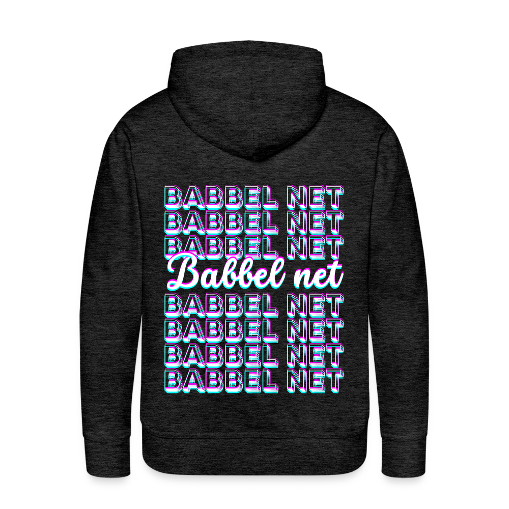 Babbel net - Hessisch Mundart - Männer Premium Hoodie - Anthrazit