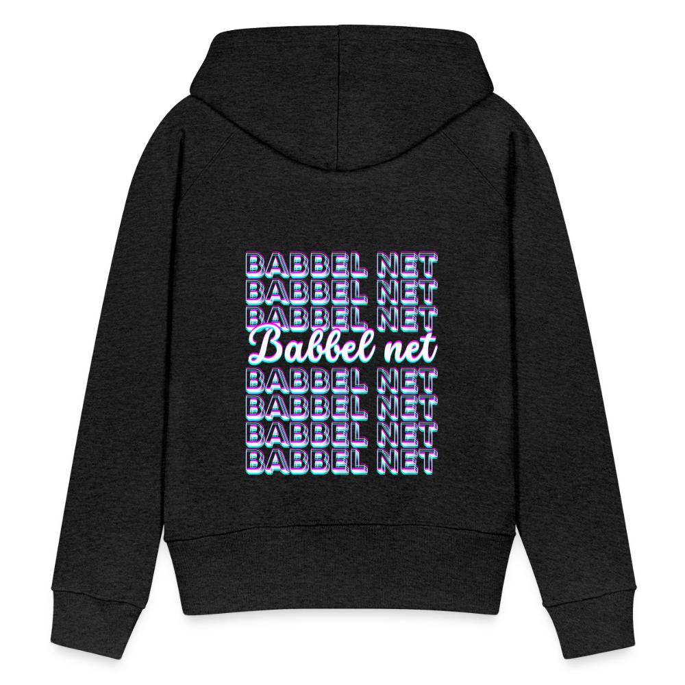 Babbel net - Hessisch Mundart - Frauen Premium Hoodie - Anthrazit