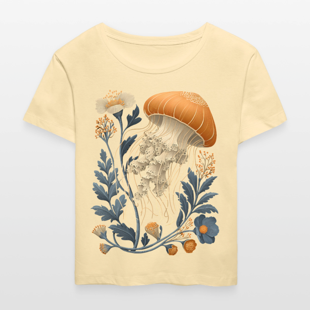 Floral Jellyfish - Stanley/Stella Relaxed Rundhals Frauen Bio-T-Shirt SERENA - Creme