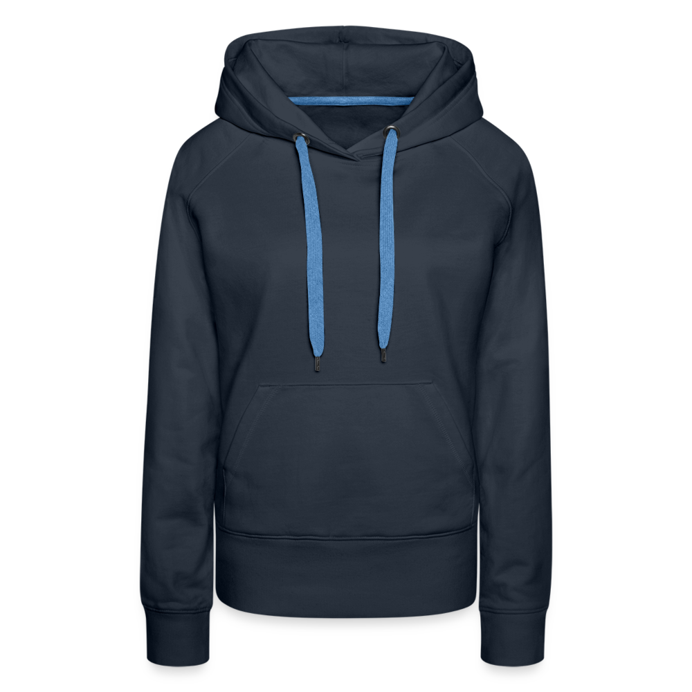 Surreales Motiv mit Mond und Bergen - Frauen Premium Hoodie - Navy
