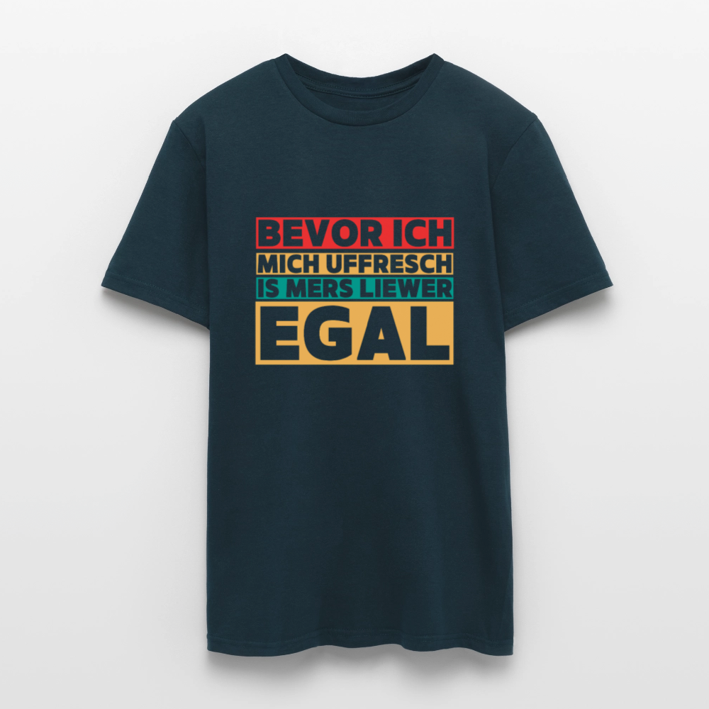 Bevor ich mich uffresch... - Männer T-Shirt - Navy