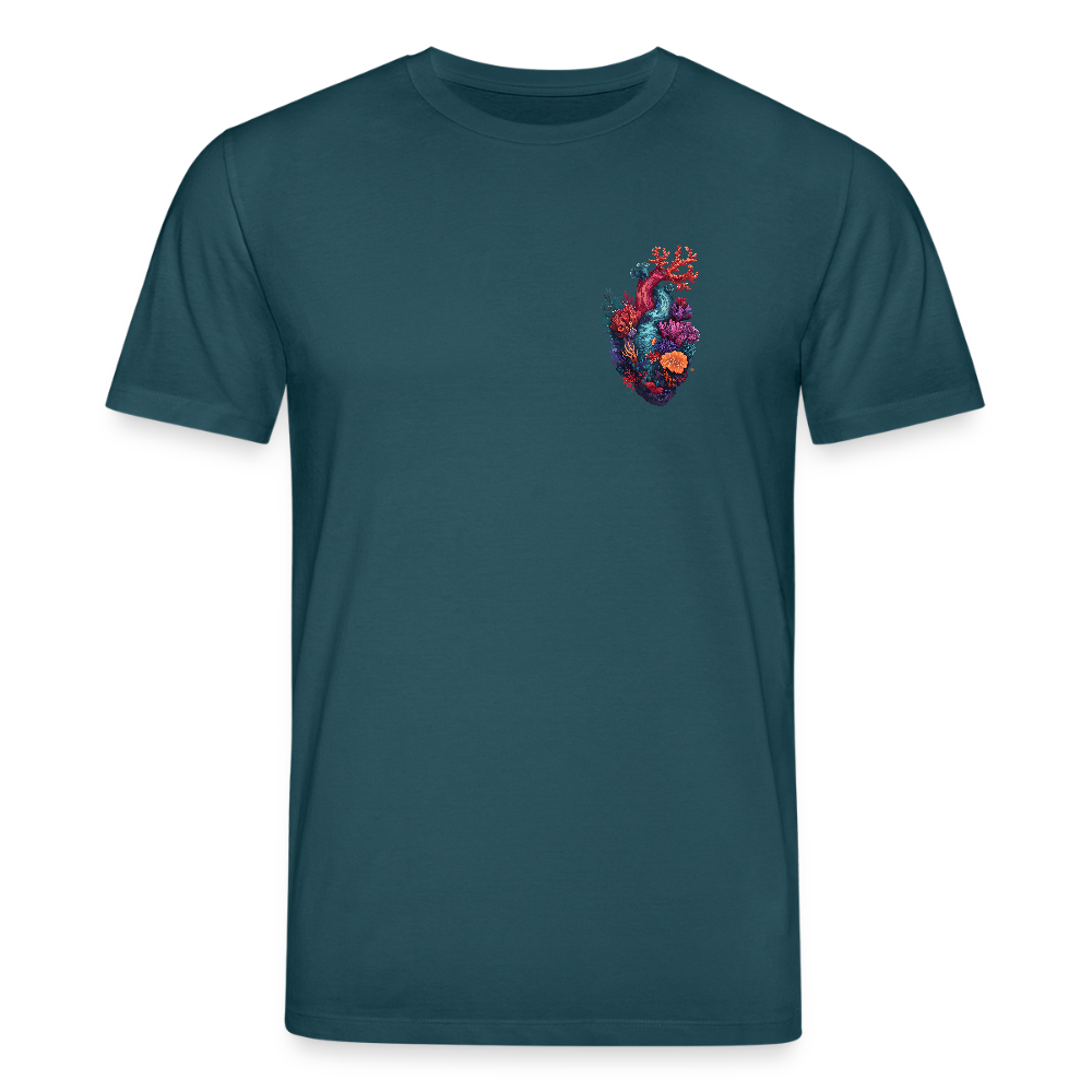 Ocean Heart Brusttaschenformat - Stanley/Stella Unisex Bio-T-Shirt CREATOR - Dunkles Petrol