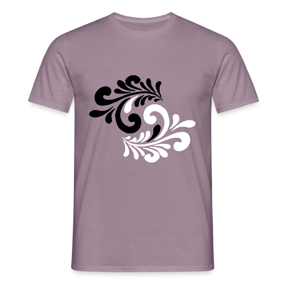 Hessisch Balance - Yin und Yang - Männer Shirt - Lilagrau
