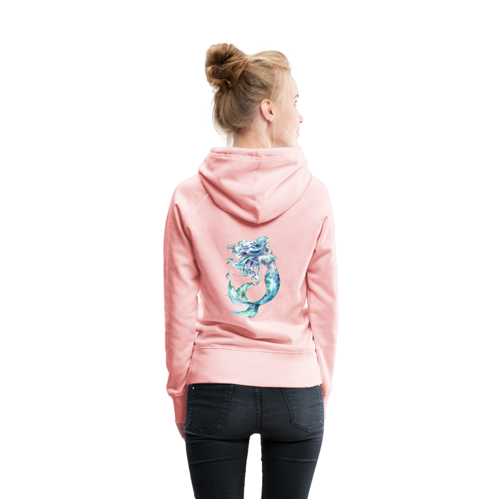 Meerjungfrau als Aquarelle - Frauen Premium Hoodie - Kristallrosa
