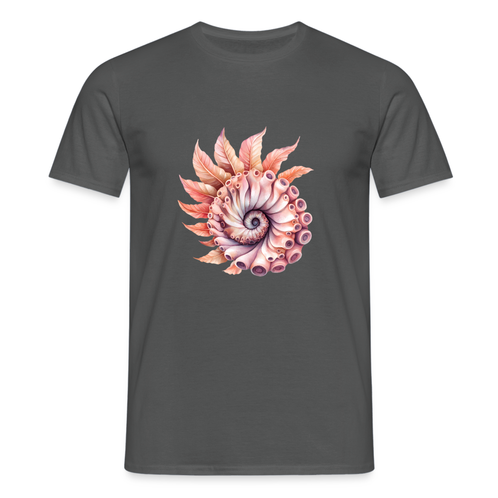 Fedriger Tentakel Nautilus - Goldener Schnitt - Männer T-Shirt - Anthrazit