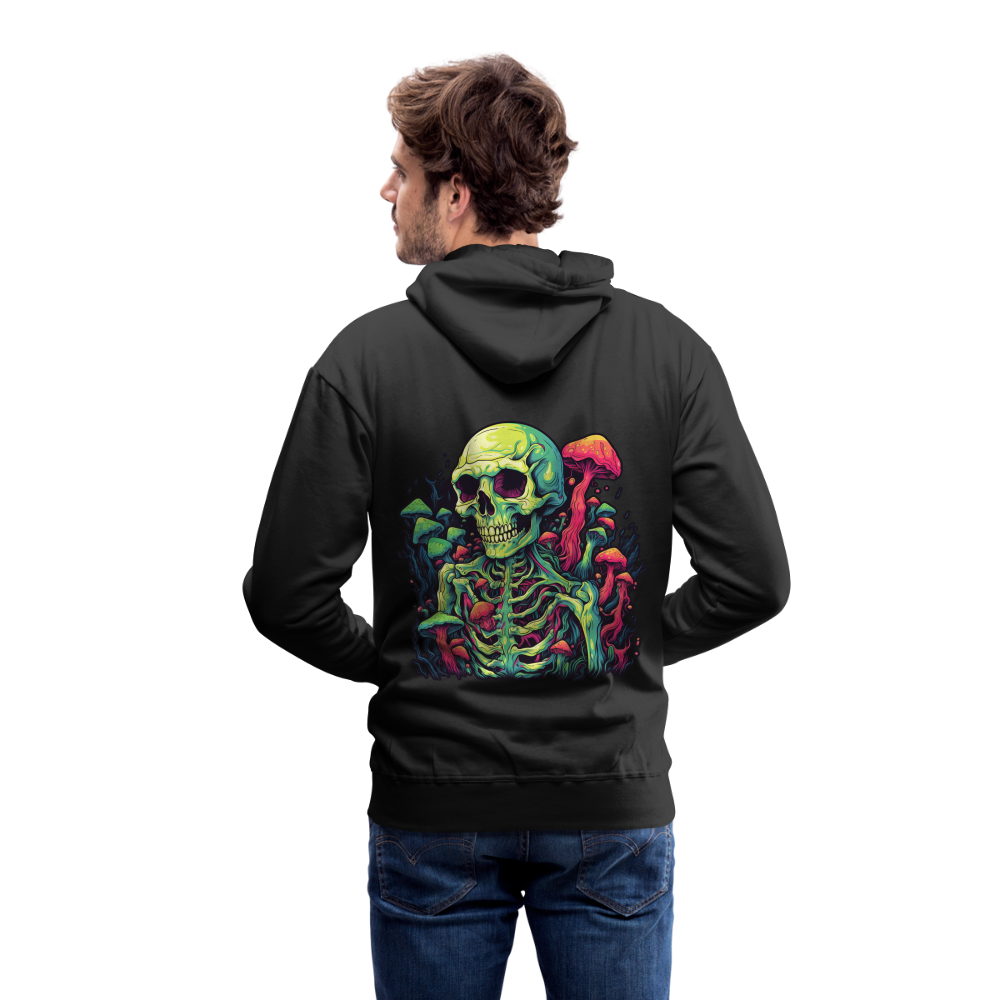 Horror Pilz Skelett - Happy Halloween - Männer Premium Hoodie - Schwarz