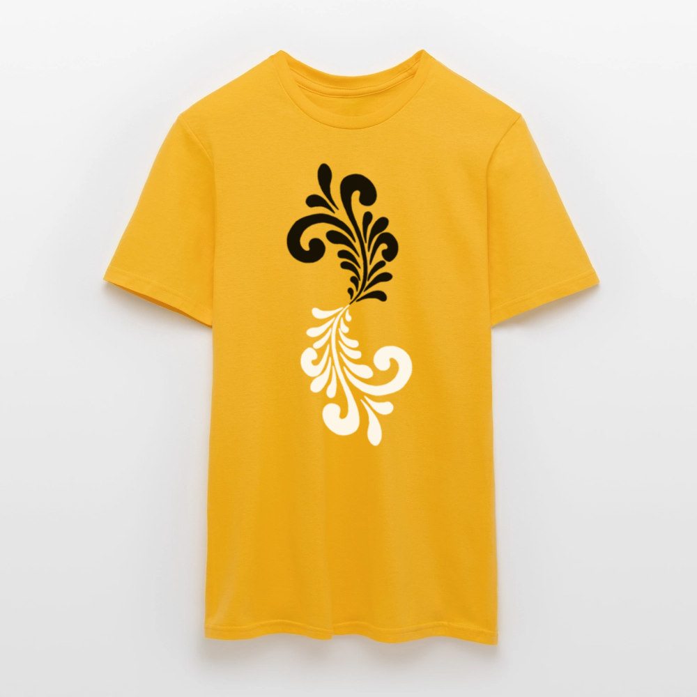 Bembel Ornamente schwarz/weiß - Männer Shirt - Gelb