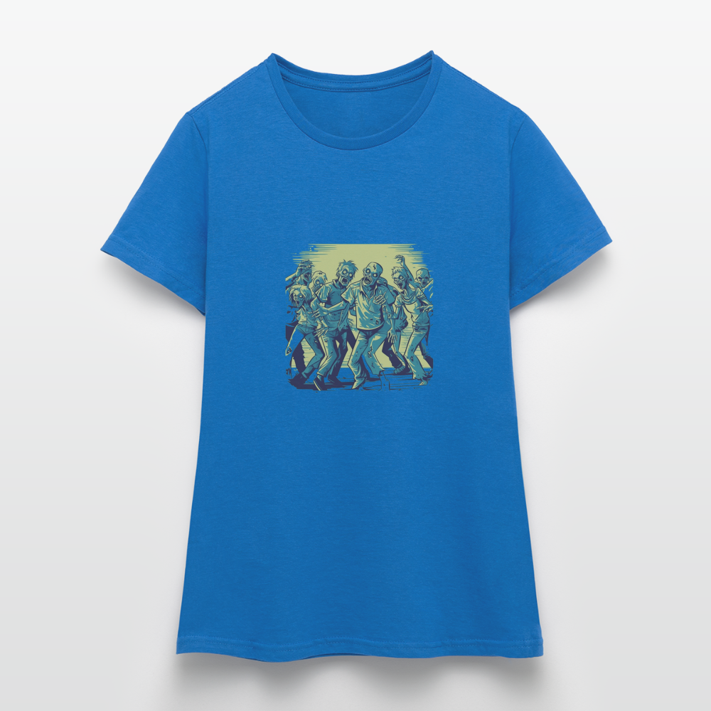 Tanzende Zombies - Gruseliges Zombie Motiv - Frauen T-Shirt - Royalblau