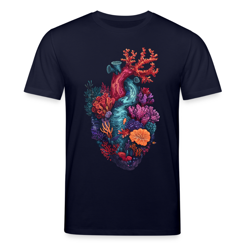 Ocean Heart - Stanley/Stella Unisex Bio-T-Shirt CREATOR - Navy