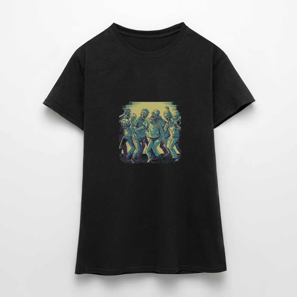 Tanzende Zombies - Gruseliges Zombie Motiv - Frauen T-Shirt - Schwarz