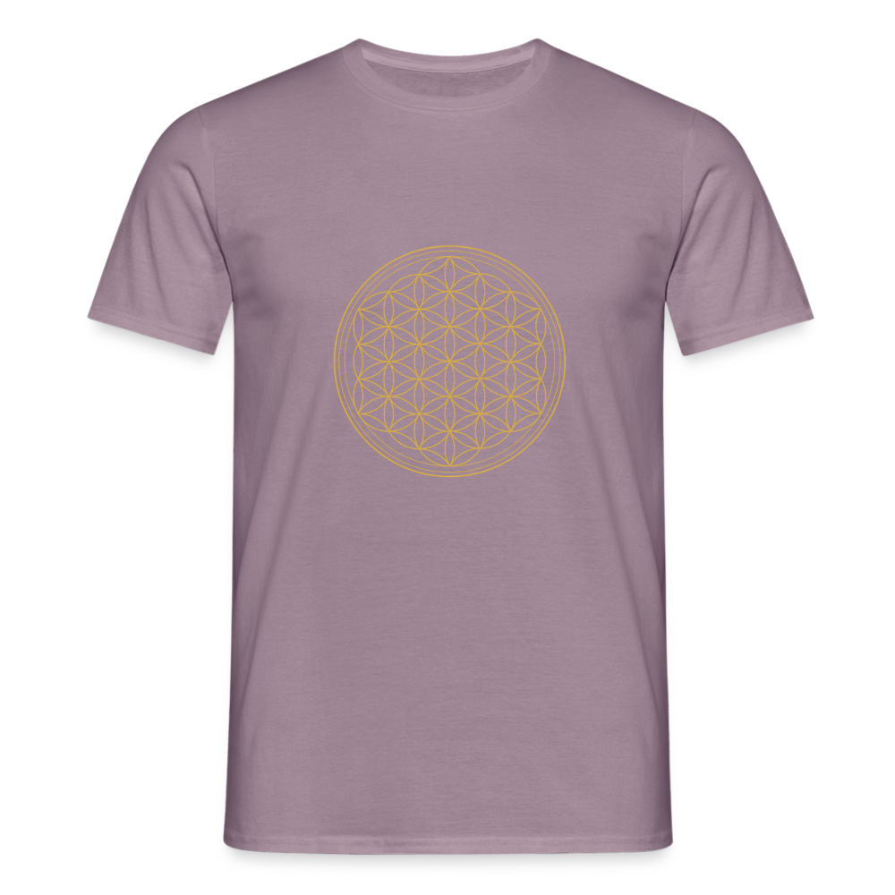 Blume des Lebens "Flower of Life" - Männer T-Shirt - Lilagrau