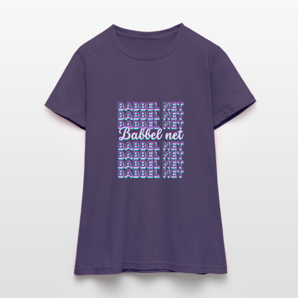 Babbel net - Hessisch Mundart - Frauen T-Shirt - Dunkellila