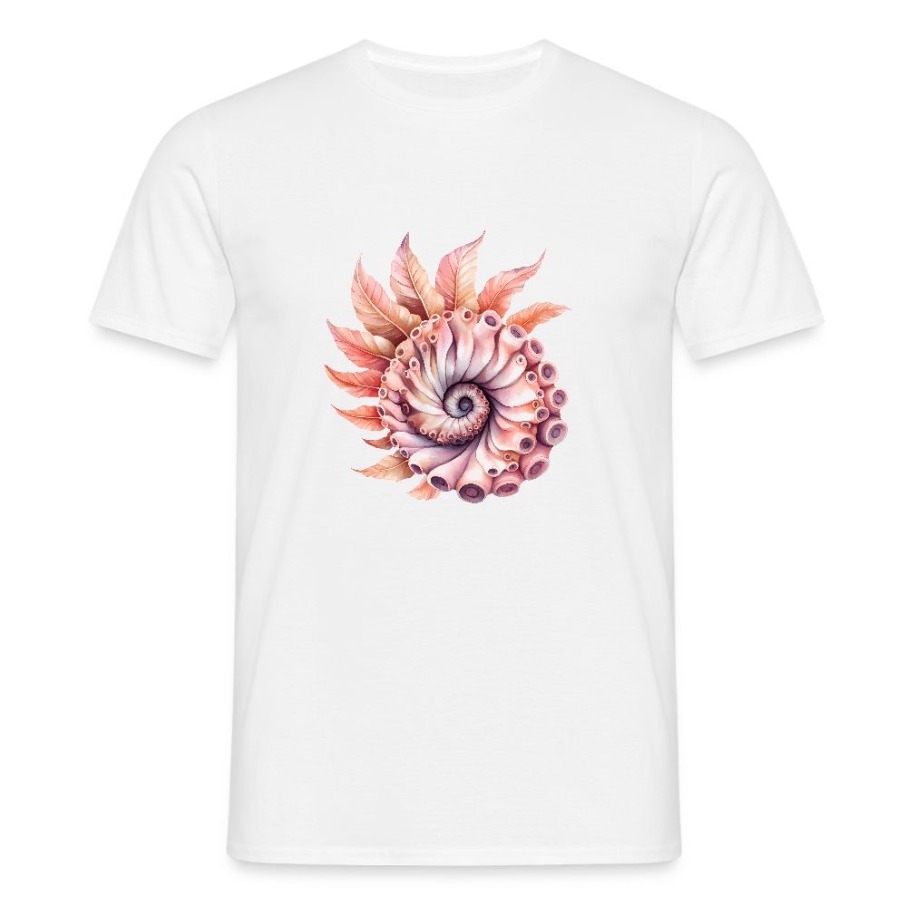 Fedriger Tentakel Nautilus - Goldener Schnitt - Männer T-Shirt - Weiß