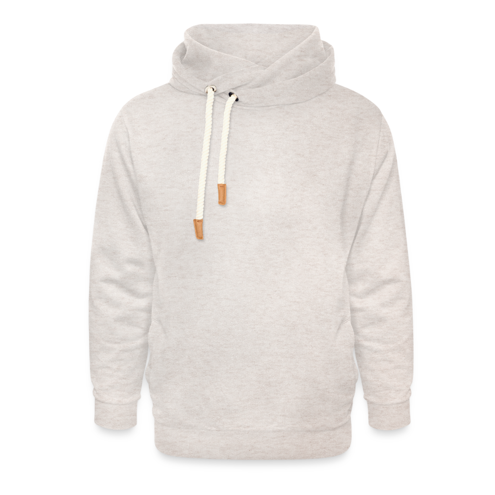 Fedriger Tentakel Nautilus - Goldener Schnitt - Unisex Schalkragen Hoodie - Beige meliert