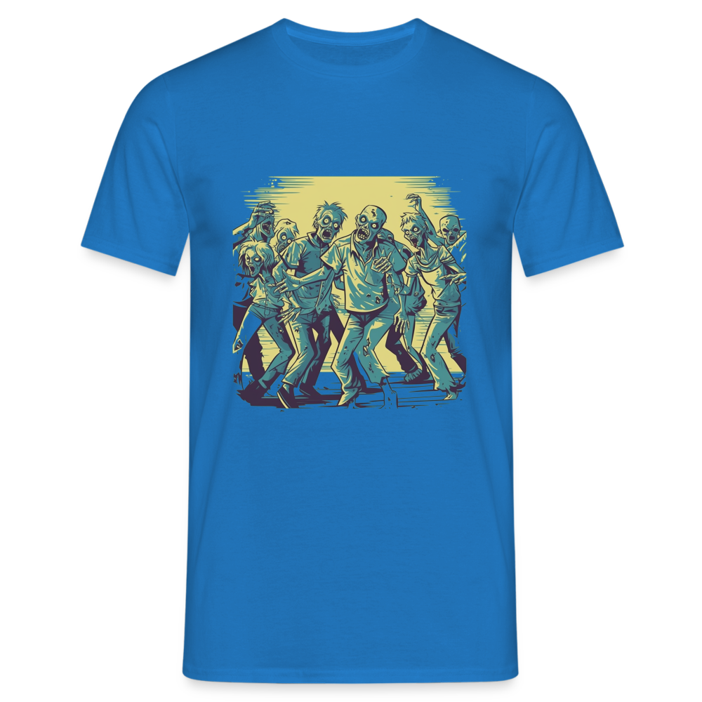 Tanzende Zombies - Gruseliges Zombie Motiv - Männer T-Shirt - Royalblau