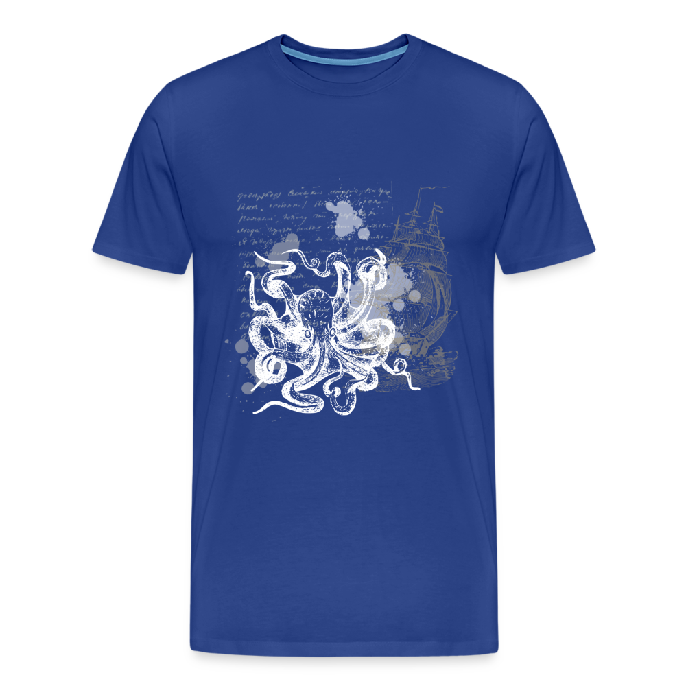 Vintage Steampunk Oktopus Motiv - Männer Premium T-Shirts - Königsblau