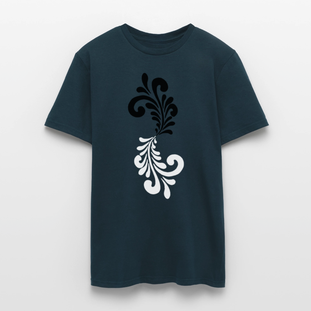 Bembel Ornamente schwarz/weiß - Männer Shirt - Navy