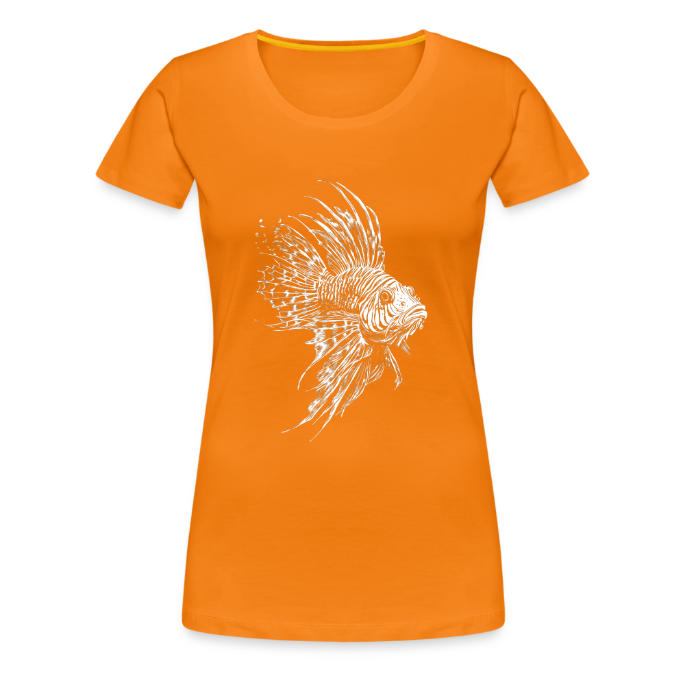 Rotfeuerfisch - Monochrom - Frauen Premium T-Shirt - Orange