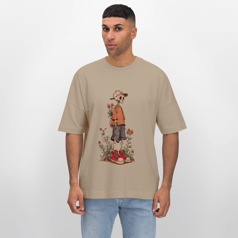 Skeleton Boy - Stanley/Stella Oversized Unisex Bio T-Shirt Blaster - Steingrau